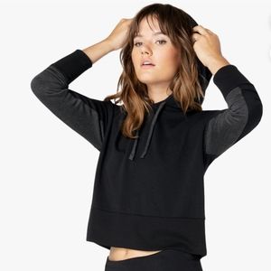 Beyond YogaTonal Block Cropped After Yoga Hoodie sz M